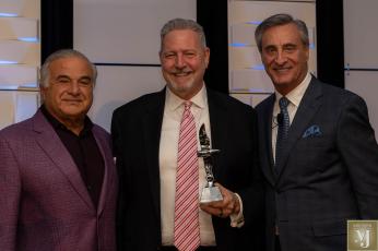 Bob Hartman is only the second person to receive the prestigious Dr. James Belasco Award for Meyer Jabara Hotels. Submitted photo