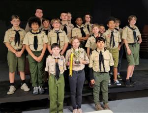 Front row, from left, Dylan Meredith, Miley Meredith, Anothio Flores; second row, from left, Dash Horn, Ian Pena , Aiden Ross, Christian Smith, Matthew Gershowitz, Jason Barker, Troy Stewart; third row, from left, Noah Liliskis, Jason Stone, Brayden Grace, Tristan, Avery Meredith, Jaquilin Stone, Zachary Powell.  Submitted photo