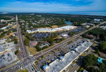 The Island Walk Shopping Center sits on 19.89 acres at Sadler Road and South 14th Street in Fernandina Beach.