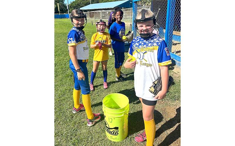 Elm Street little league holds softball camp. Photo by Beth Jones/News-Leader